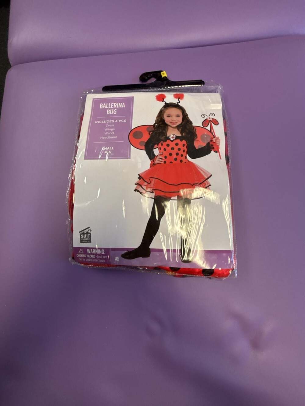 Suit Yourself Ballerina Bug Kids Costume Small 4-6